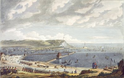 View of the Port and the Roadstead of Boulogne at the Departure of the Flotilla, 16 August 1803, engraved by Louis Francois Couche by Jean Jerome Baugean